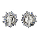 David Webb Platinum & 18K White Gold Sapphire, Diamond, Pearl Earrings - The Back Vault