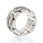 Cartier 18K White Gold Panthere Maillon Ring - The Back Vault