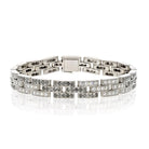 Cartier 18K White Gold Maillon Black And White Natural Diamond Bracelet - The Back Vault