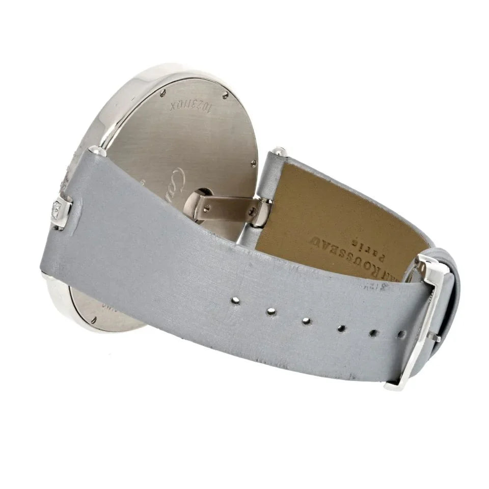 Cartier 18K White Gold 50mm Captive Diamond Dial 3245 Women Watch - The Back Vault