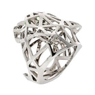 Cartier 18K White Gold Panthere Skeleton EU 59 Ring - The Back Vault