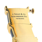 Tiffany & Co. Schlumberger Platinum & 18K Yellow Gold Croisillon Black Enamel Bracelet - The Back Vault