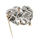 Tiffany & Co. Platinum 7.20cttw Diamond Double Clip Brooch - The Back Vault