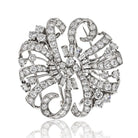 Tiffany & Co. Platinum 7.20cttw Diamond Double Clip Brooch - The Back Vault