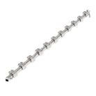 18K White Gold 2.75cttw Diamond Flower One Line Bracelet - The Back Vault