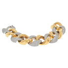 25.00cttw Diamond Wide Curb Link Bracelet - The Back Vault