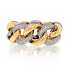 25.00cttw Diamond Wide Curb Link Bracelet - The Back Vault