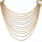Cartier Trinity Tricolors 18K Tri Color Multi Chain Trinity Tricolor Chain Necklace - The Back Vault