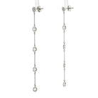 Tiffany & Co. Platinum Elsa Peretti Diamond By The Yard Drop Earrings - The Back Vault