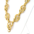 David Webb 18K Yellow Gold Textured Twisted Link Necklace - The Back Vault