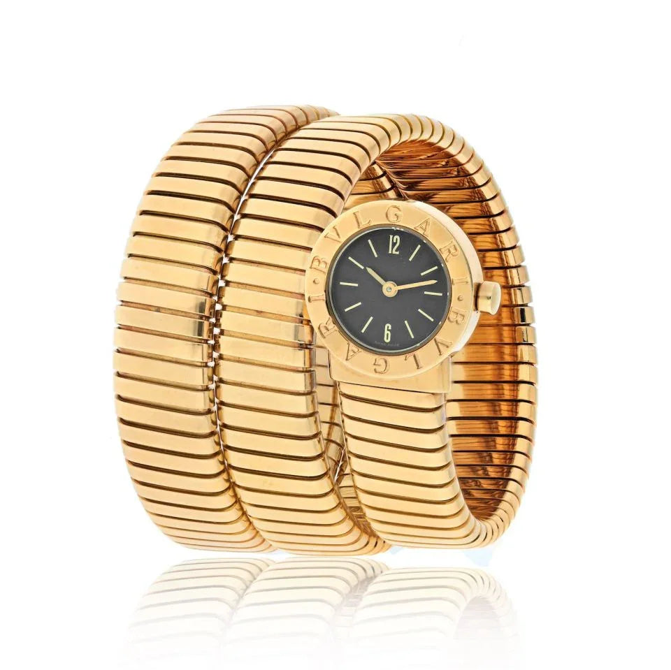 Bvlgari Tubogas 18K Yellow Gold B19 Women Watch - The Back Vault