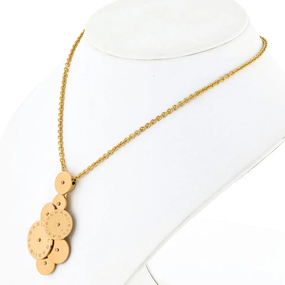 Bvlgari 18K Yellow Gold Cicladi Disk Necklace - The Back Vault