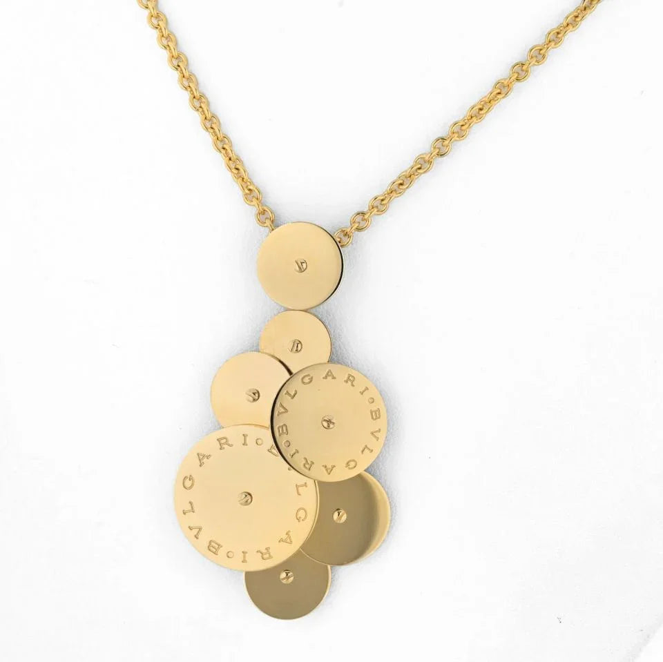 Bvlgari 18K Yellow Gold Cicladi Disk Necklace - The Back Vault