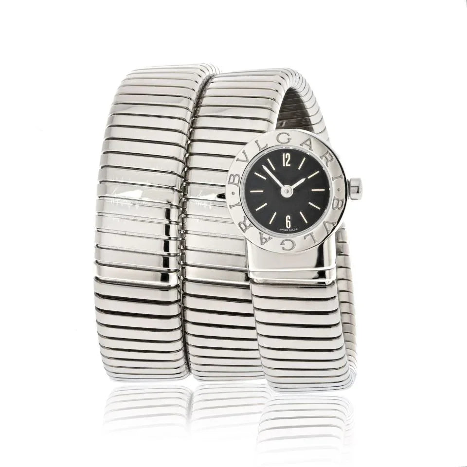 Bvlgari Tubogas Stainless Steel B 19 Women Watch - The Back Vault
