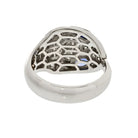 Bvlgari Serpenti 18K White Gold Vipor Snake Sapphire Eyes Ring - The Back Vault