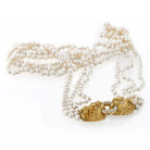 Graff 18K Yellow Gold Multi Strand Pearl Double Lion Necklace - The Back Vault