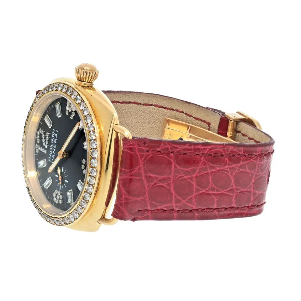 Panerai 18K Yellow Gold Luminor Radiomir Diamond 40mm Women Watch - The Back Vault
