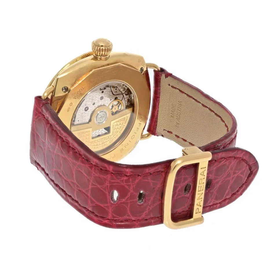 Panerai 18K Yellow Gold Luminor Radiomir Diamond 40mm Women Watch - The Back Vault