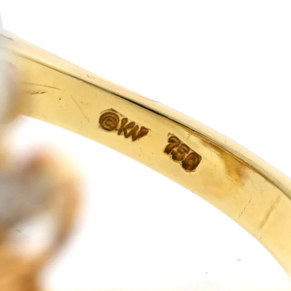Kurt Wayne 18K Yellow Gold Pearl And Diamond 6.00cttw Ring - The Back Vault
