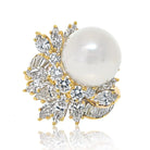 Kurt Wayne 18K Yellow Gold Pearl And Diamond 6.00cttw Ring - The Back Vault