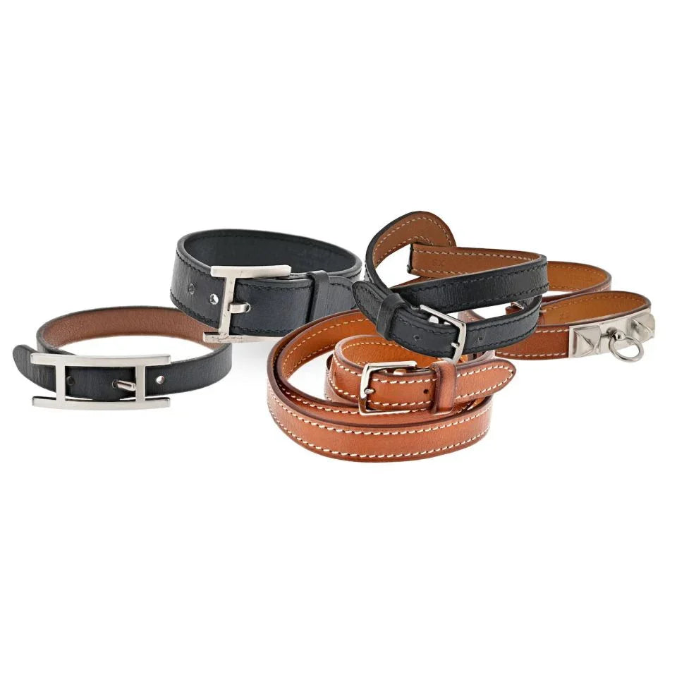 Hermes 5 Leather Bracelets - The Back Vault