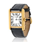 Cartier Tank Americane 18K Yellow Gold Model 2442 Women Watch - The Back Vault