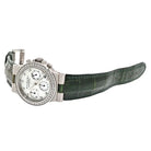 Bvlgari 18K White Gold CHW 35G Diagono Diamond Women Watch - The Back Vault