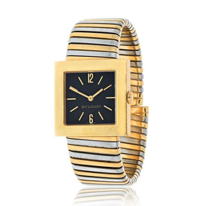 Bvlgari 18K Tri Color SQ 29T Tricolor 29mm Square Dial Women Watch