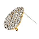 Platinum & 18K Yellow Gold 5.00cttw Victorian Diamond Heart Brooch - The Back Vault