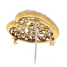 Platinum & 18K Yellow Gold 5.00cttw Victorian Diamond Heart Brooch - The Back Vault