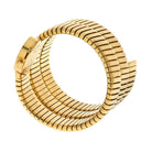 Bvlgari Tubogas 18K Yellow Gold BB 19 1T All Gold Serpenti Black Dial Women Watch - The Back Vault