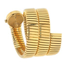 Bvlgari Tubogas 18K Yellow Gold BB 19 1T All Gold Serpenti Black Dial Women Watch - The Back Vault