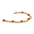 Tiffany & Co. 18K Yellow Gold Carnelian Link Bracelet - The Back Vault