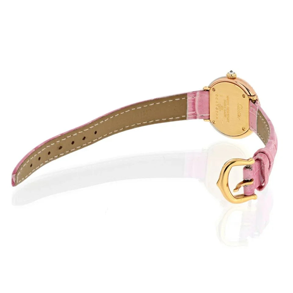 Cartier Trinity 18K Tri Color Trinity Round Dial 27mm 1990's Diamond Women Watch - The Back Vault