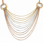 Cartier 18K Tri Color Trinity Draped Chain Necklace - The Back Vault