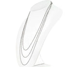 Platinum 29.50cttw Marquise Cut Diamond By The Yard 70 inches Necklace - The Back Vault