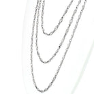 Platinum 29.50cttw Marquise Cut Diamond By The Yard 70 inches Necklace - The Back Vault