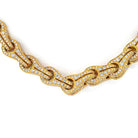 Di Modolo 18K Yellow Gold 37.62cttw Round Diamond Bicycle Style Link Necklace - The Back Vault