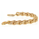 Di Modolo 18K Yellow Gold 15.52cttw Bicycle Style Link Pave Diamond Bracelet - The Back Vault