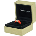 Van Cleef & Arpels 18K Yellow Gold Coral Diamond Ring - The Back Vault