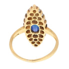 Tiffany & Co. 14K Yellow Gold Burma Sapphire And Old Cut Diamond Navette Ring - The Back Vault