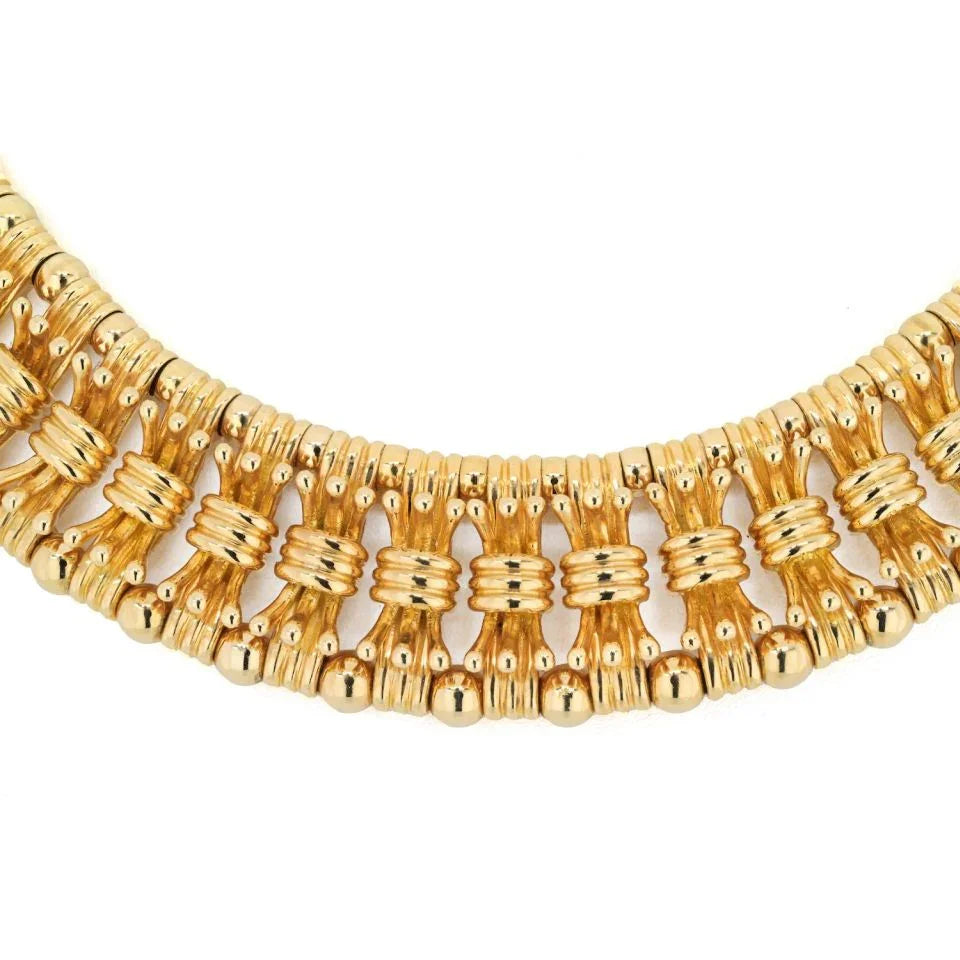 Tiffany & Co. Schlumberger 18K Yellow Gold Bow Tie Necklace - The Back Vault