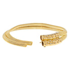 Van Cleef & Arpels Retro 18K Yellow Gold Retro Double Tubogas Two Row Choker Necklace - The Back Vault