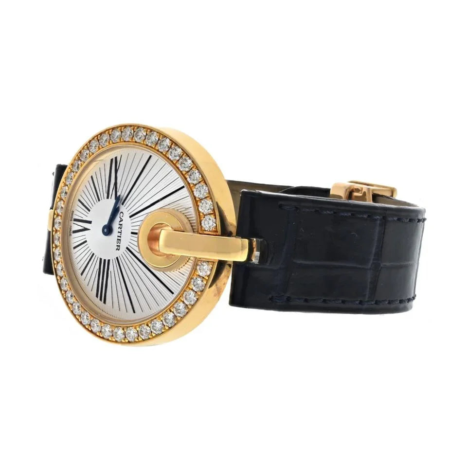 Cartier 18K Yellow Gold Captive 35mm Diamond Case Women Watch - The Back Vault
