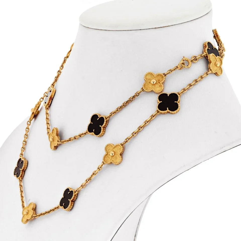 Van Cleef & Arpels Alhambra 18K Yellow Gold Necklace - The Back Vault