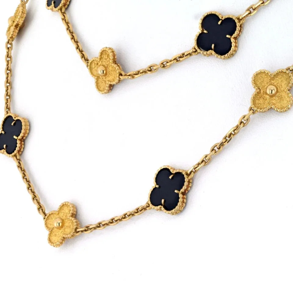 Van Cleef & Arpels Alhambra 18K Yellow Gold Necklace - The Back Vault