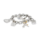 Louis Vuitton 18K White Gold 6 Charm Link Bracelet - The Back Vault