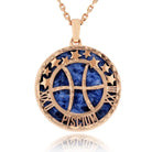 Van Cleef & Arpels 18K Rose Gold Pisces Zodiac Necklace - The Back Vault