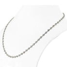 Platinum 11.57cttw Diamond By The Yard Necklace - The Back Vault