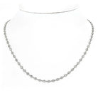 Platinum 11.57cttw Diamond By The Yard Necklace - The Back Vault